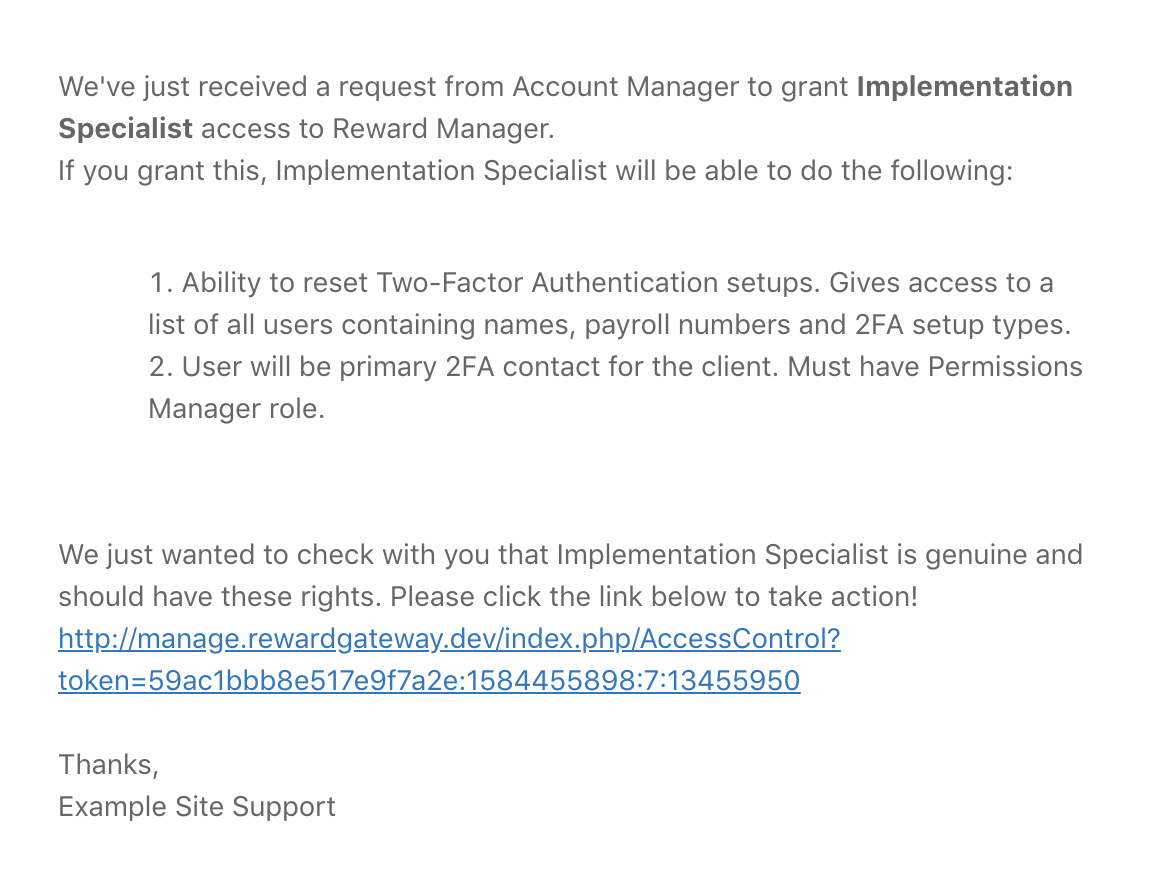 example email