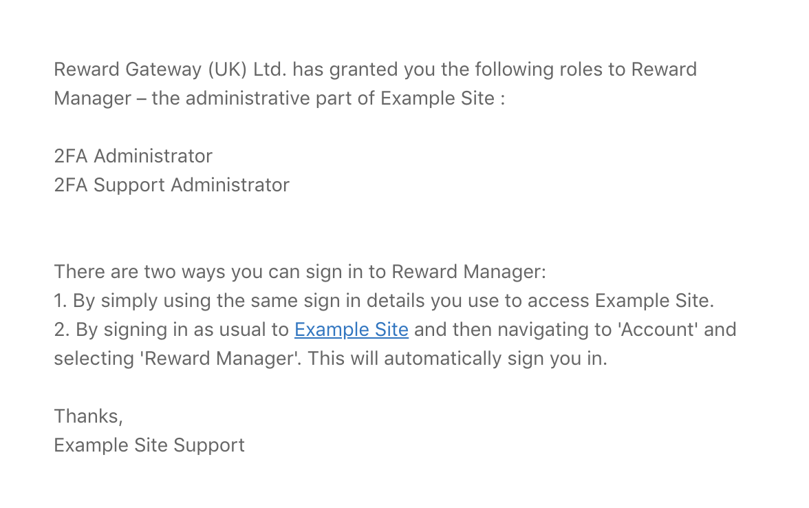 example email