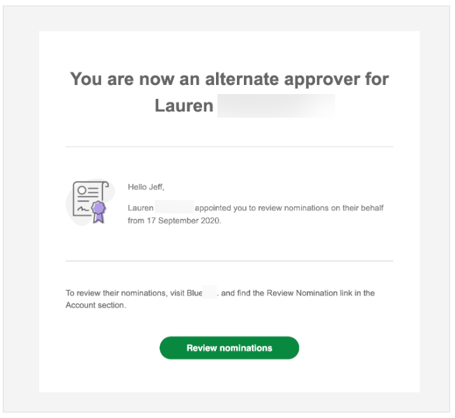 Alternate Approval