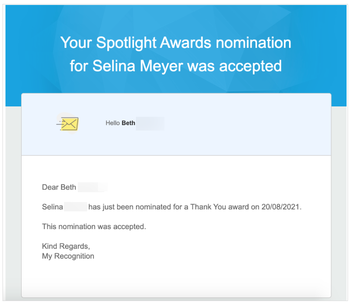 Spotlight Awards Nomination