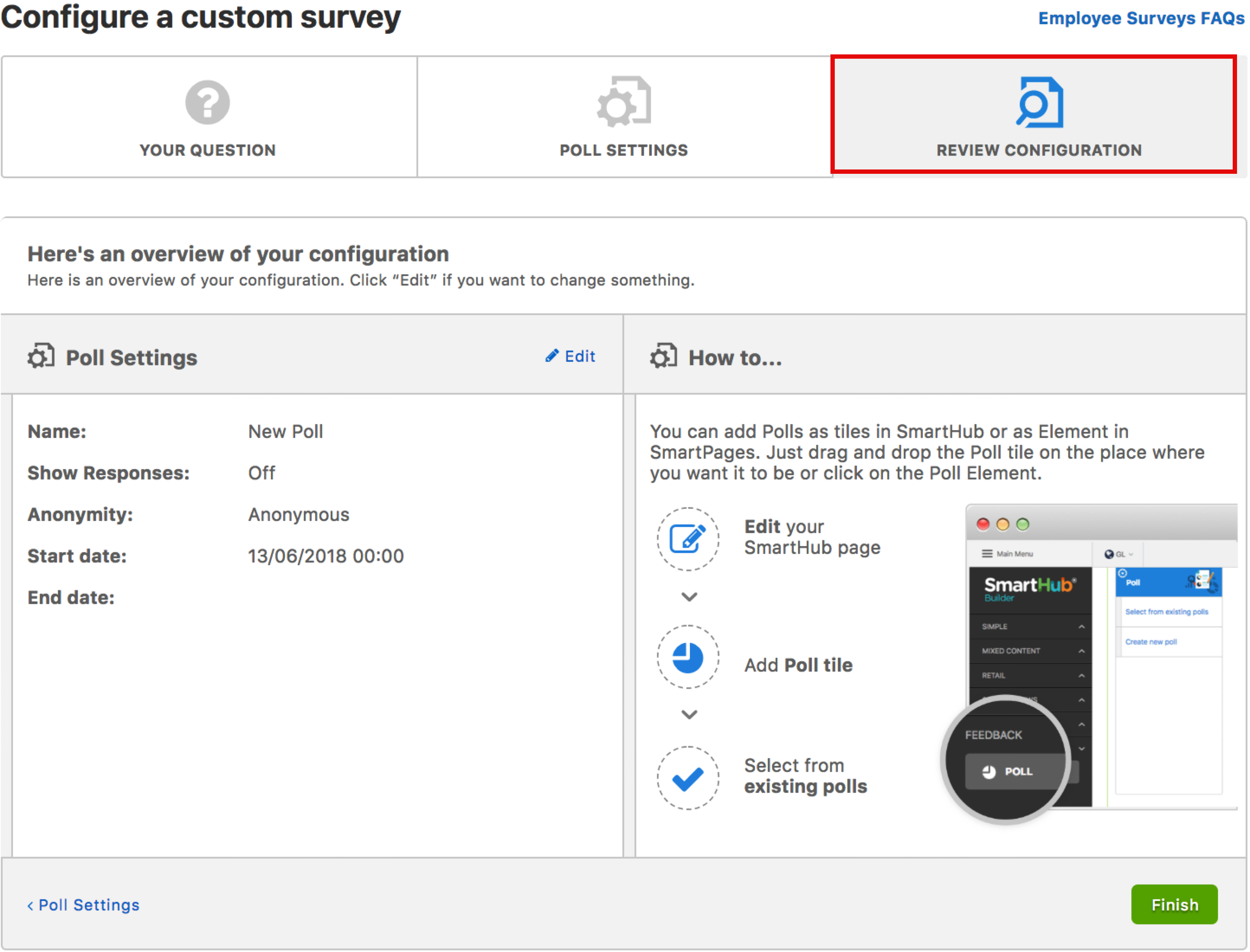 review configuration
