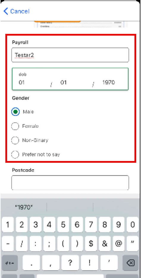 user details