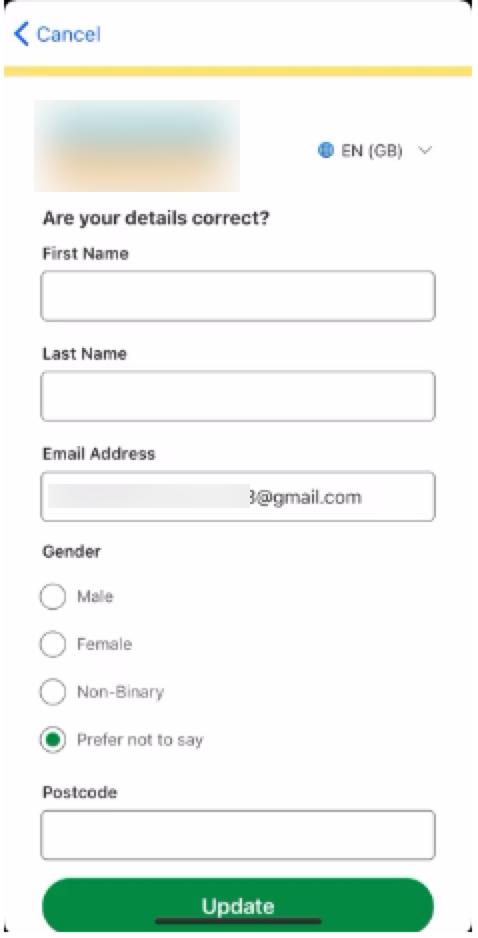 registration details