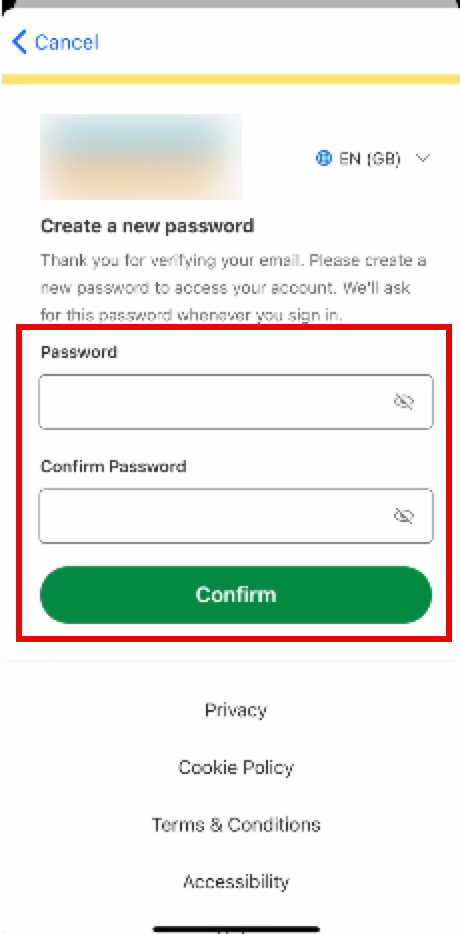 creating a password