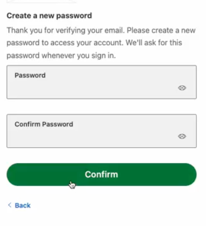 create password