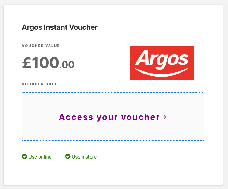 access your voucher