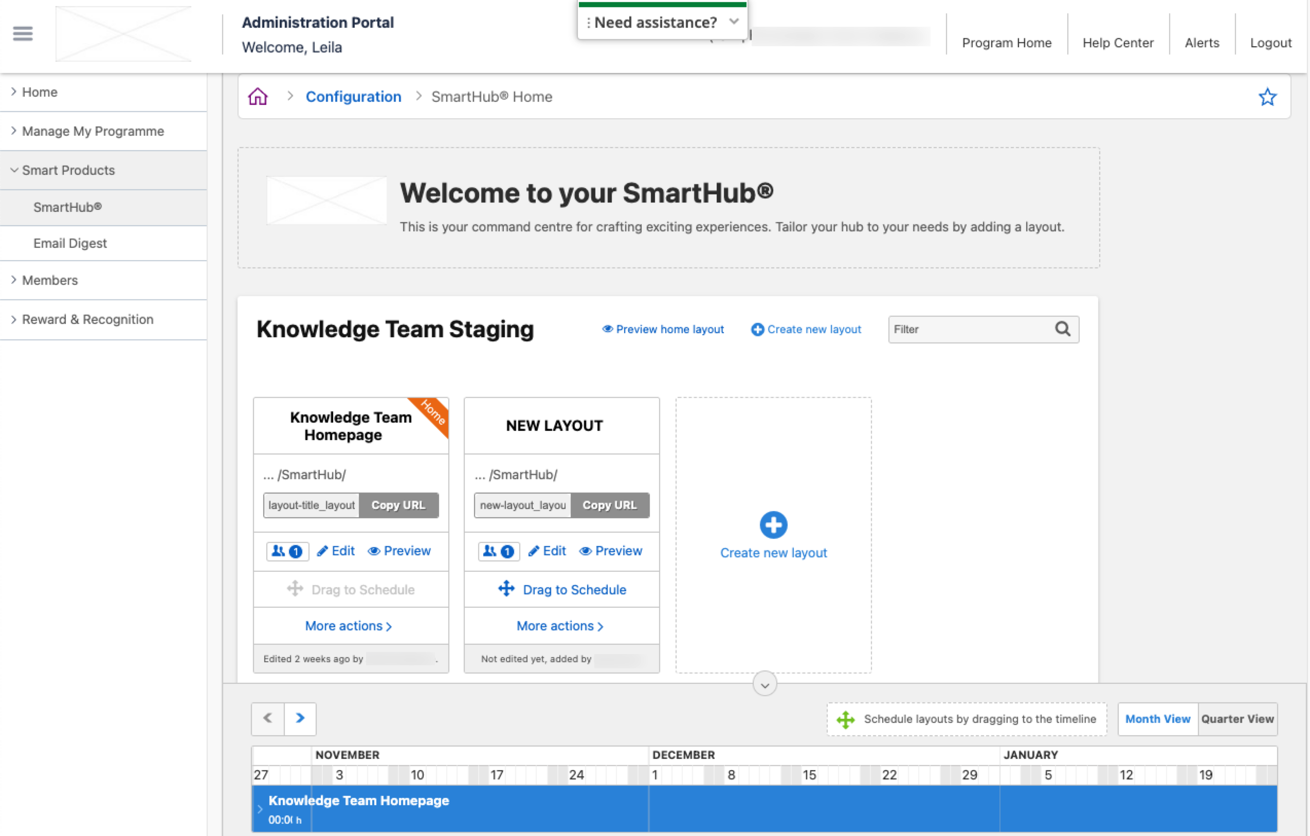 smarthub home page