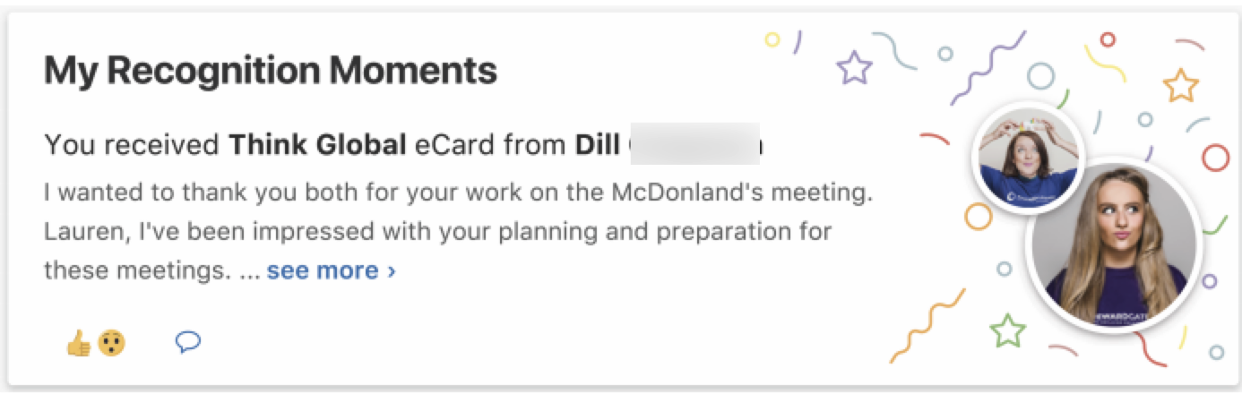 recognition moments tile