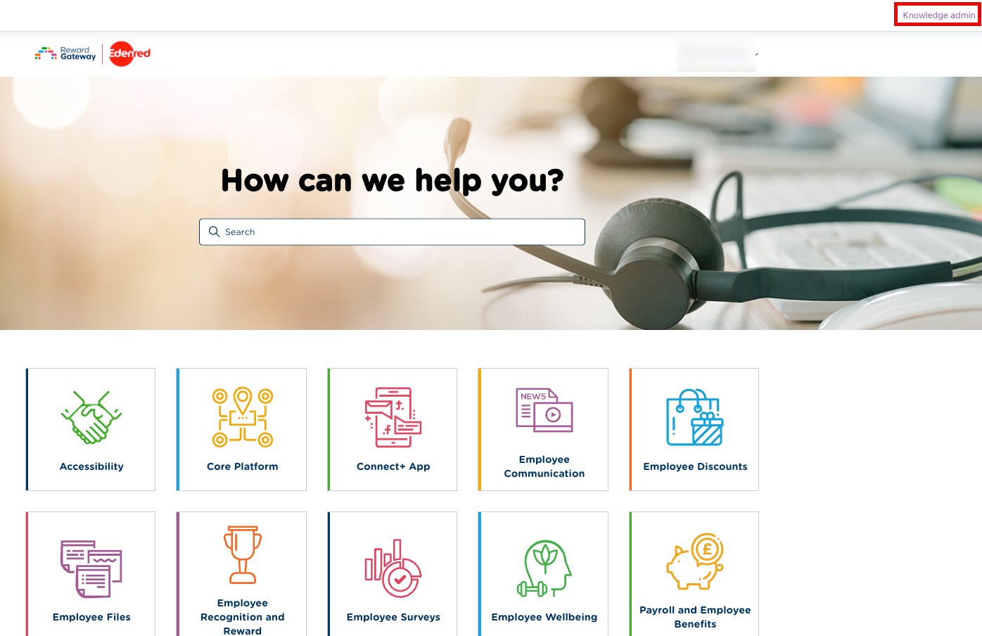 Knowledge admin select