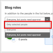 only selected people