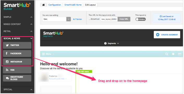 SmartHub Social and News Integration