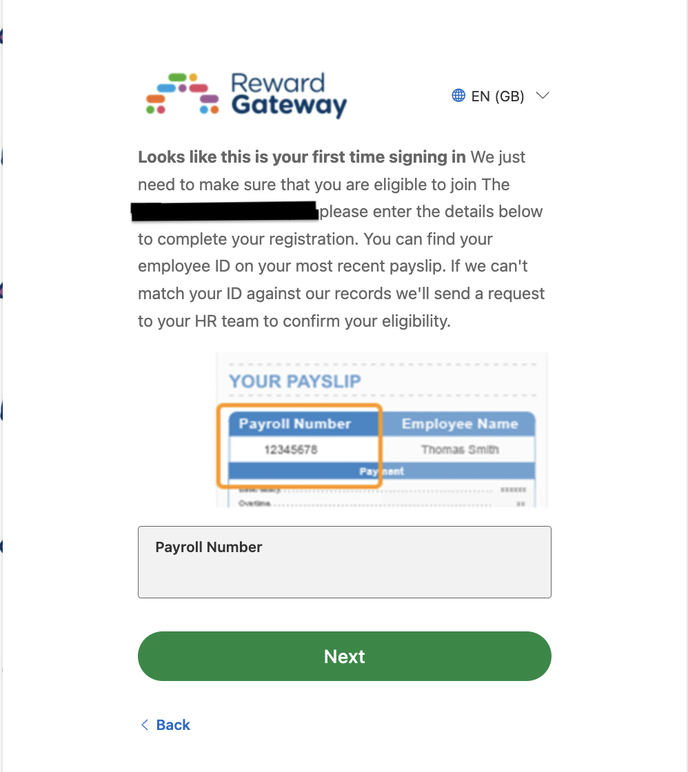 complete the registration process