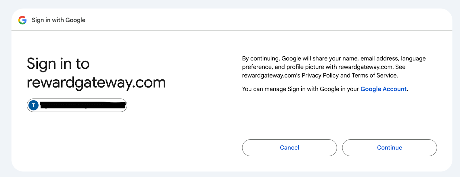 sign in to Reward Gateway