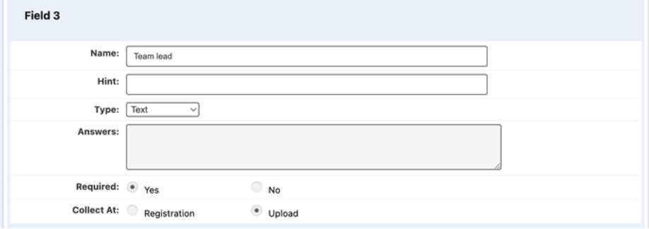 Custom field dropdown