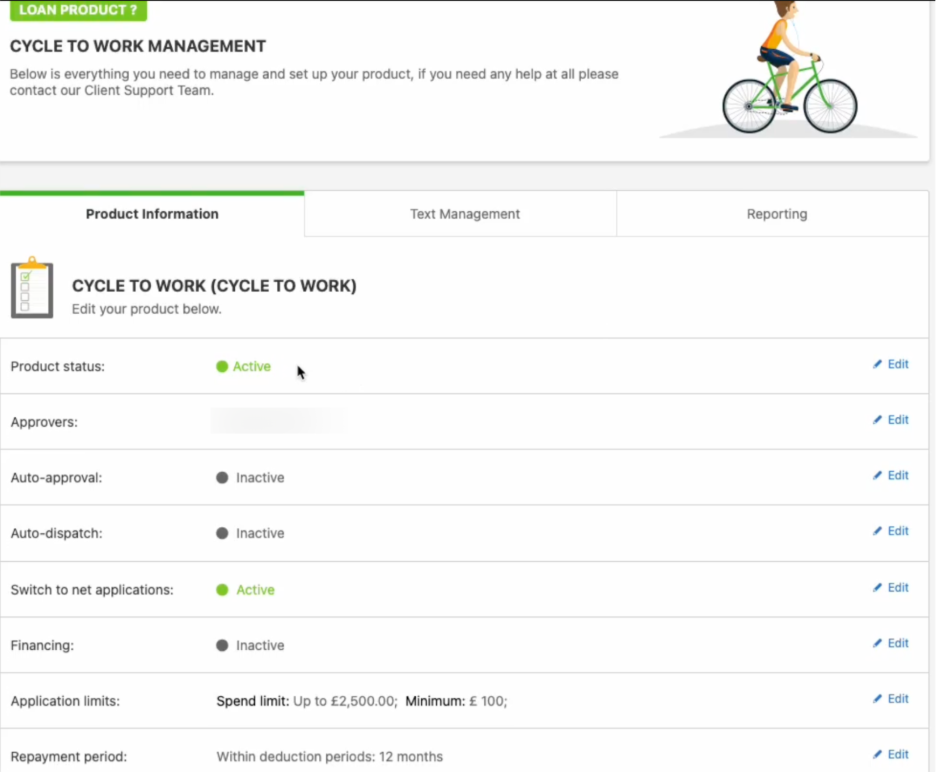 Review product specific configuration