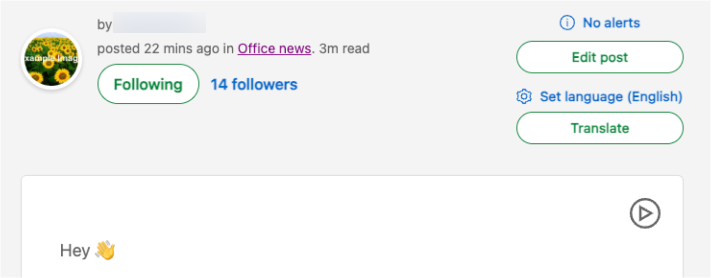 Blog post with Text-to-Speech enabled