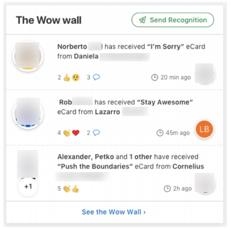 social recognition tile