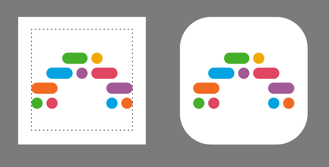 Positioning the logo from the edge