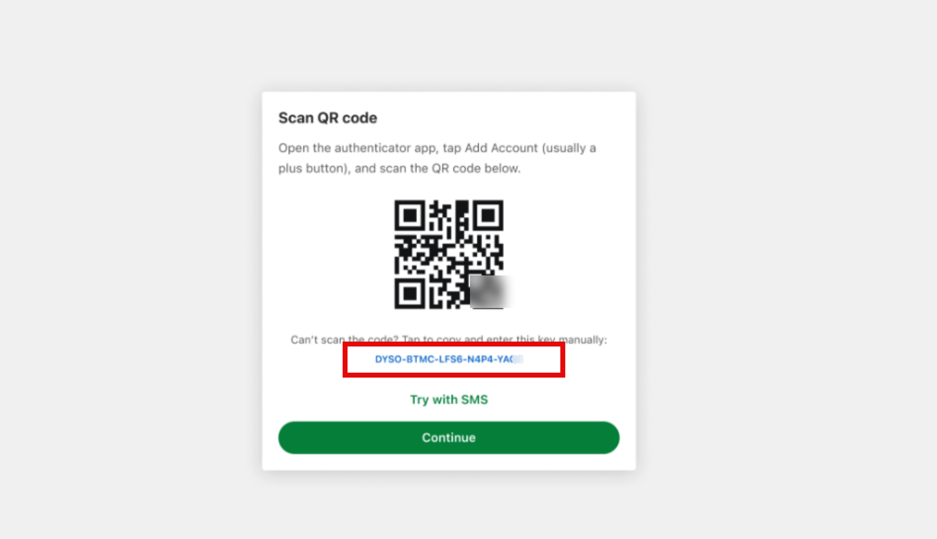Code shown as in the benefits platform