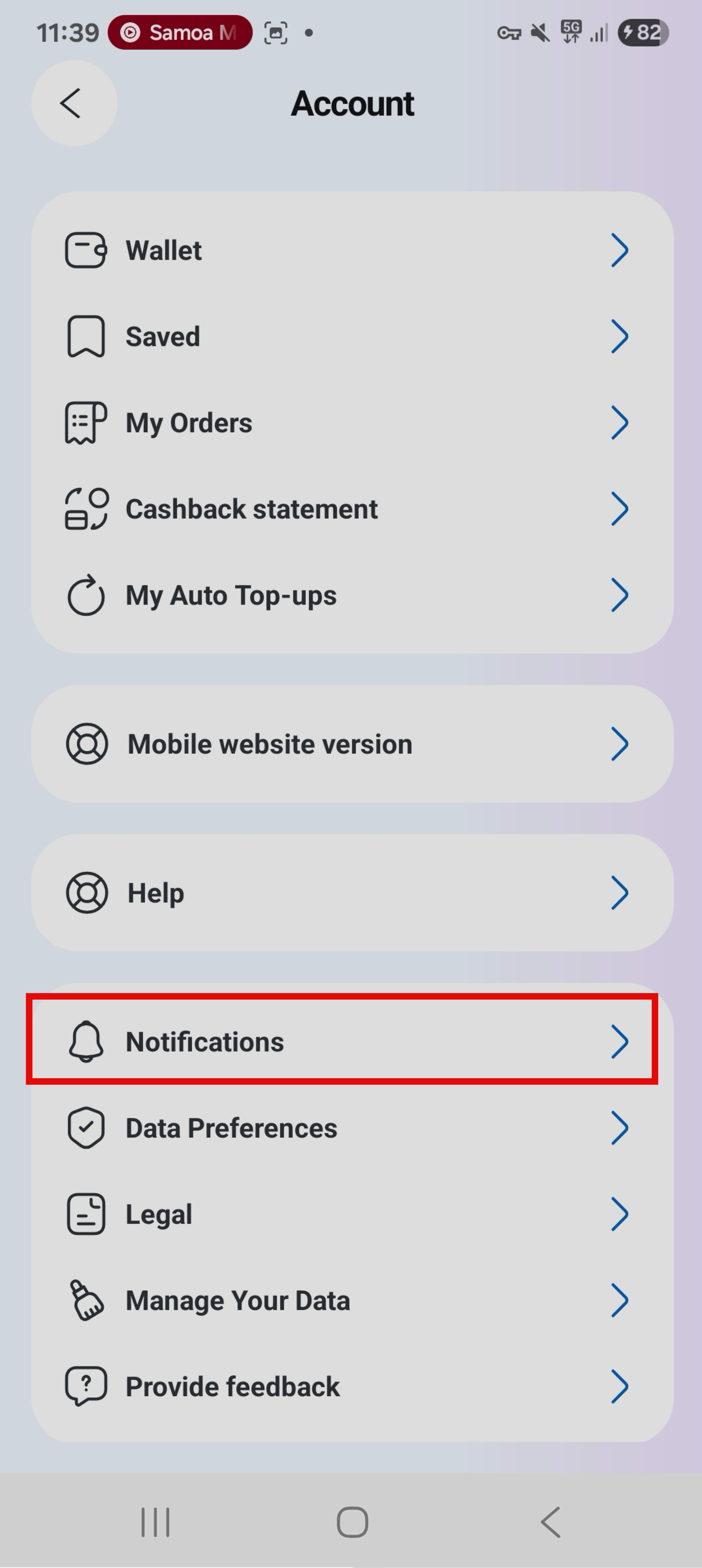 notifications