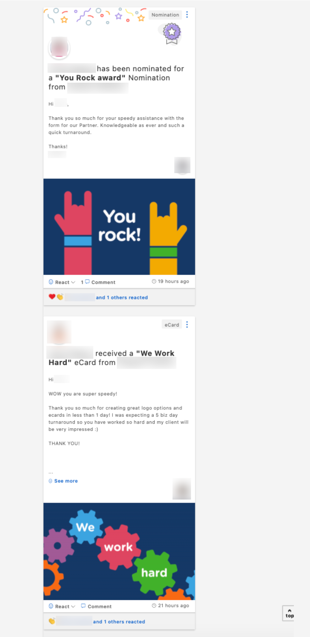 Received Recognition