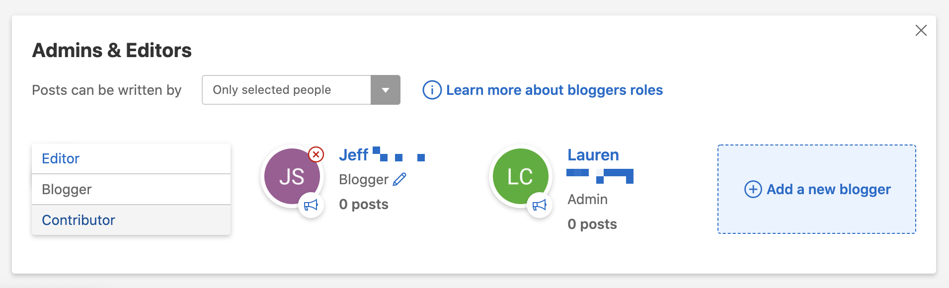 Admins & Editors - Contributor