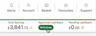 Cashback Withdraw