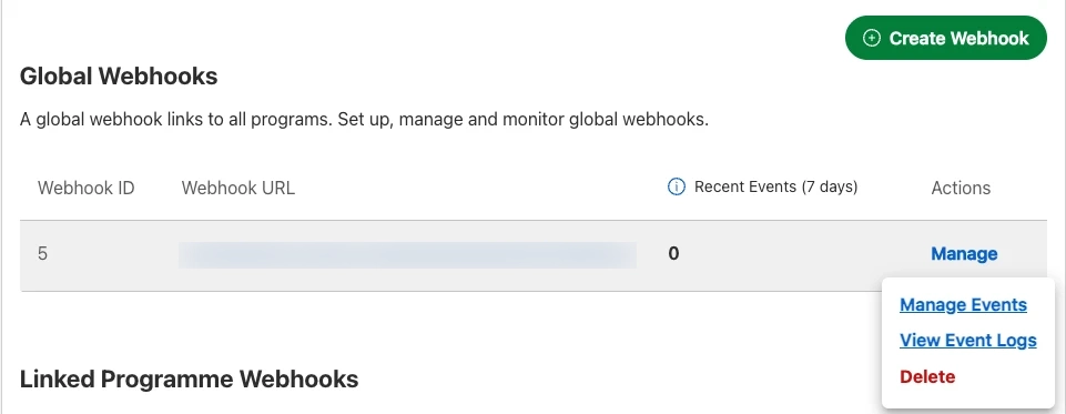 Global Webhooks