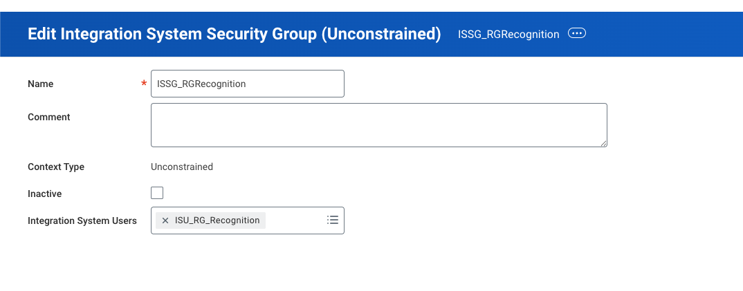Edit Integration Security Group