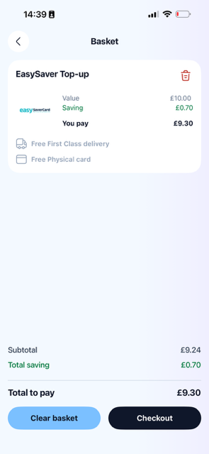 Basket Value
