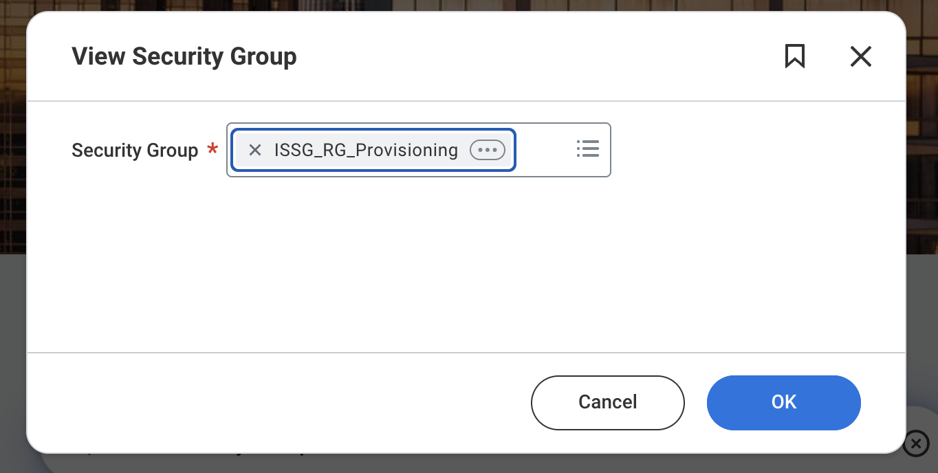 Select Security Group