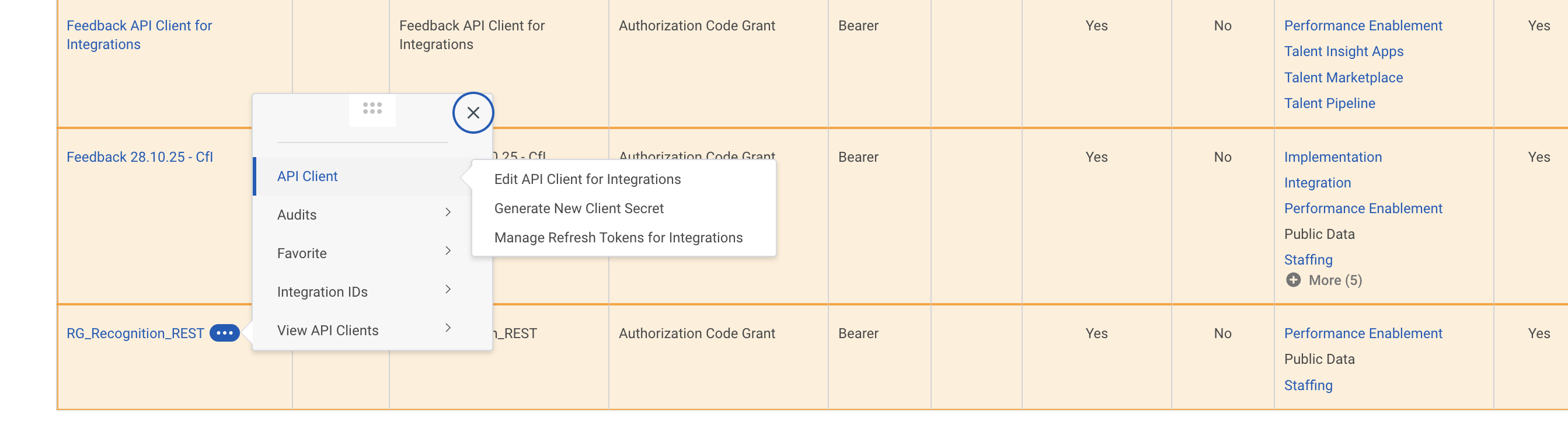 API Client - Generate New Client Secret