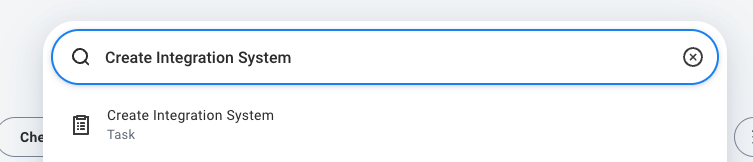 Create Integration System