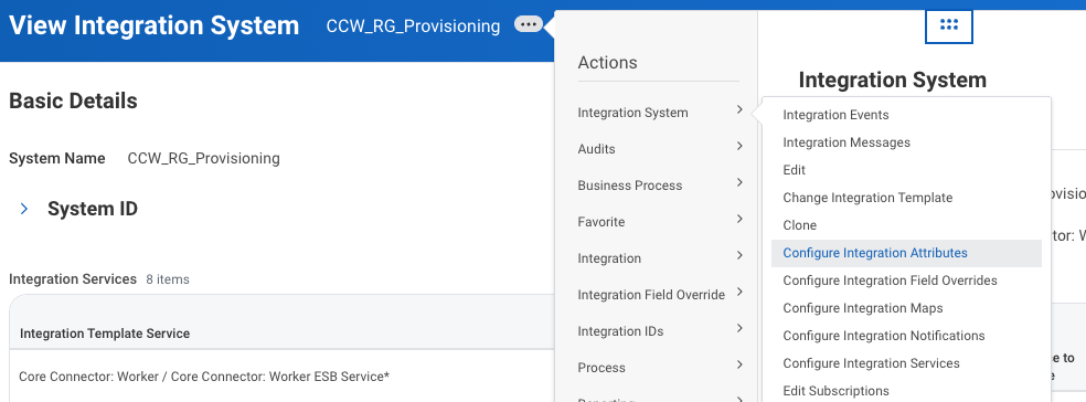 Configure Integration Attributes