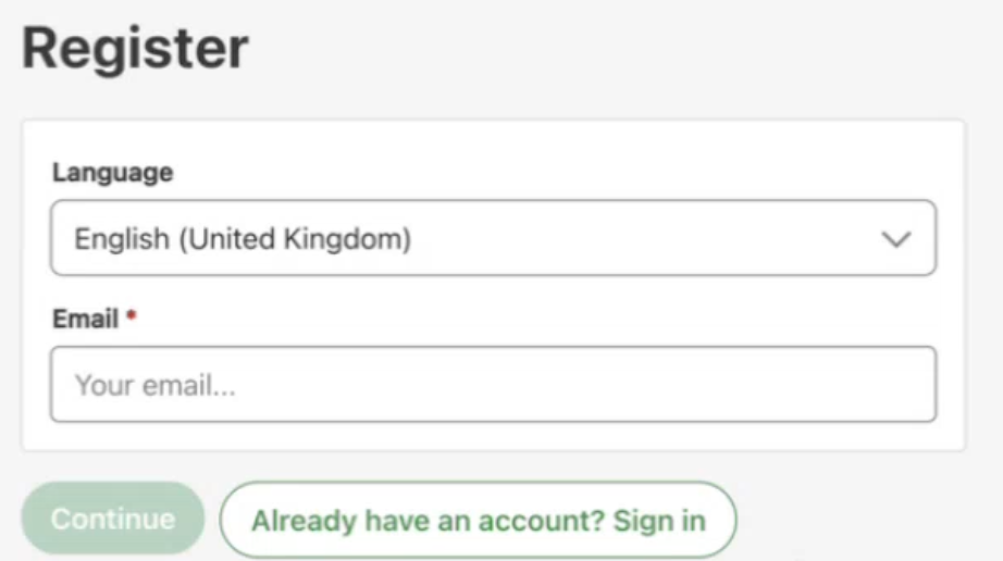 Registering with Engage App