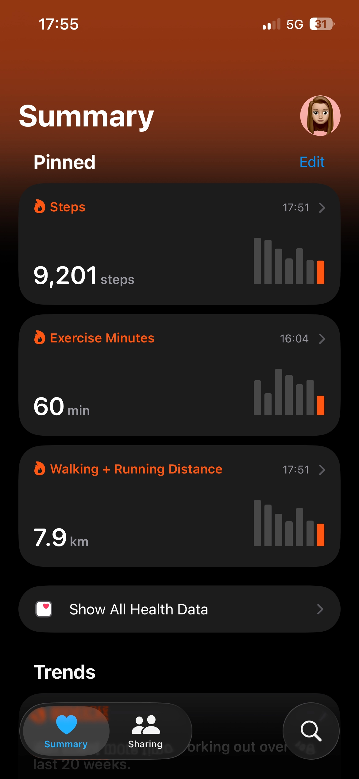 Health data summary