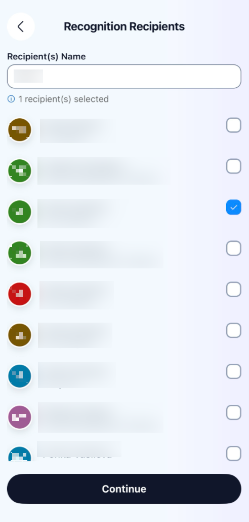 Sending Recognition