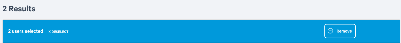 Remove selected users