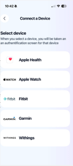 Connect a device - Apple Watch