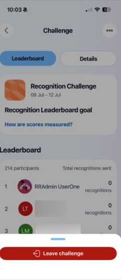 Leaving Challenge