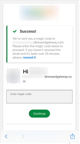 Enter magic code