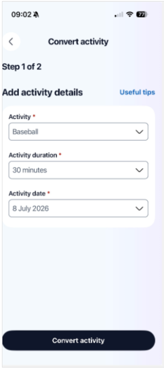 Adding Converted Activity