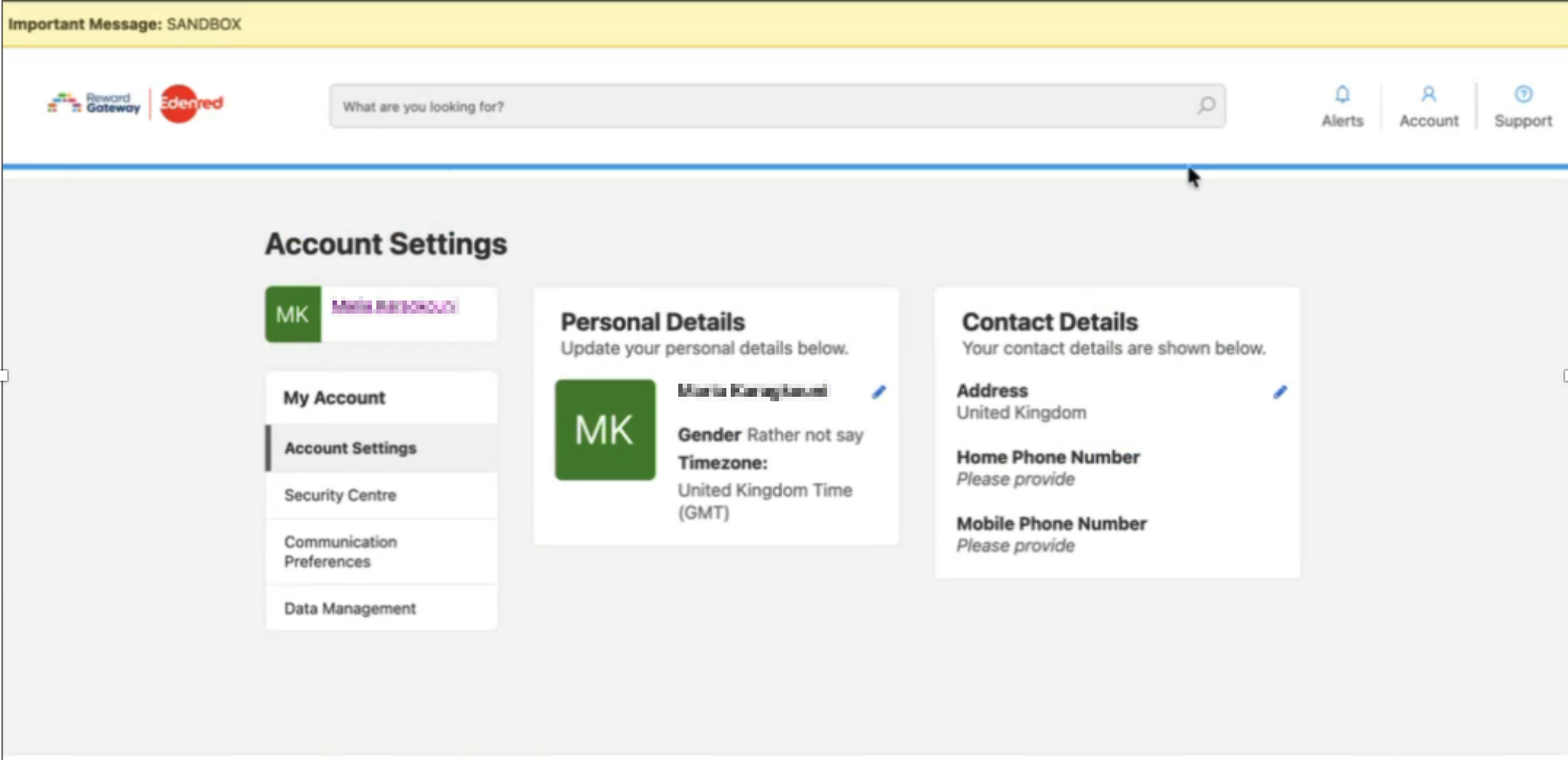 sandbox programme homepage