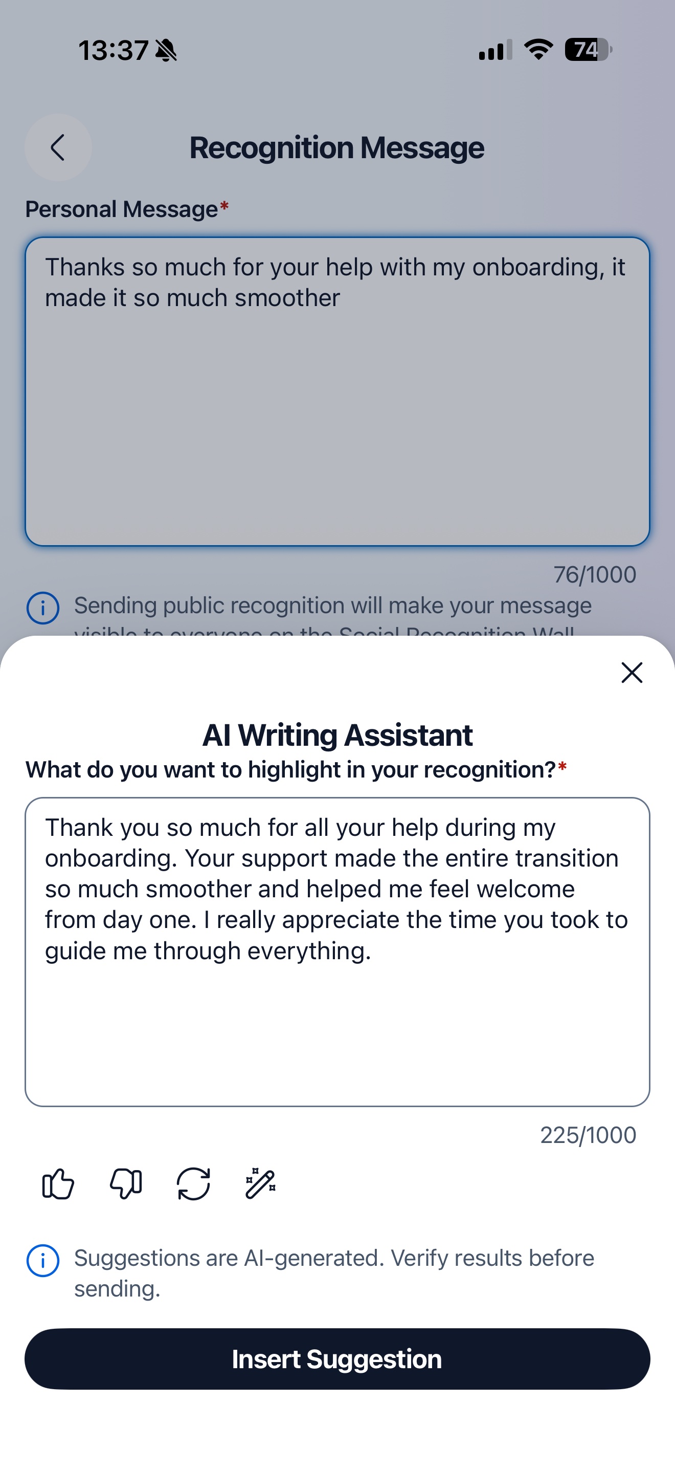 AI Suggestion