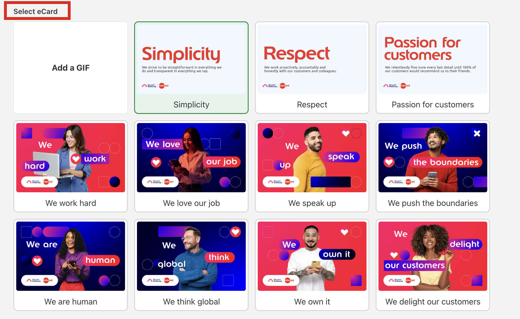 Select eCard