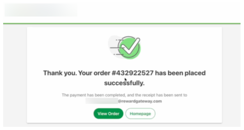 Payment processed 