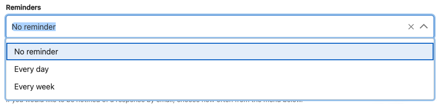 reminder scheduling
