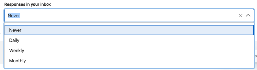 survey response notifications