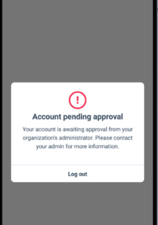 Account pending approval